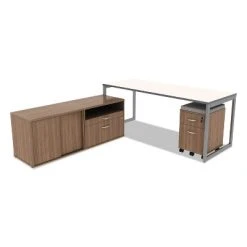 Alera Open Office Series Low File Cabinet Credenza 29 1/2x19 1/8x22 7/8Walnut LS583020WA -Living Spaces Store GUEST f7c4e77c 9640 48a7 b996 be2d309442ff