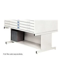 Safco High Base For 4998 Flat File White 4979WH