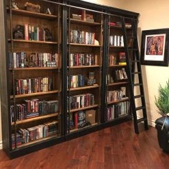 Barton 103" Bookcase With Ladder -Living Spaces Store normal 2